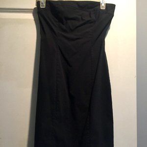 Express Black Strapless Dress